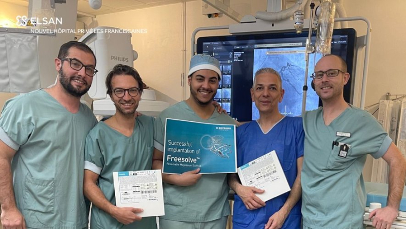French first at the Les Franciscaines private hospital in Nîmes: installation of a magnesium stent which is resorbed