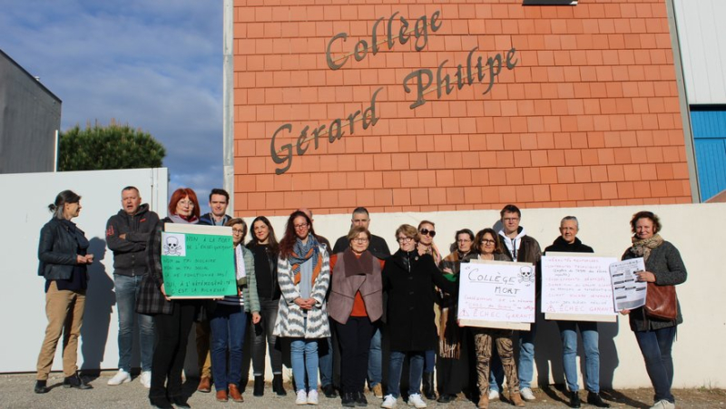 Teachers from the Gérard-Philipe college in Bagnols mobilized against the “shock of knowledge” reform, “it’s social discrimination”