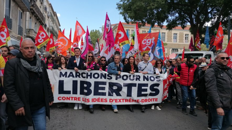Nearly 2,000 people march against the far right in Béziers