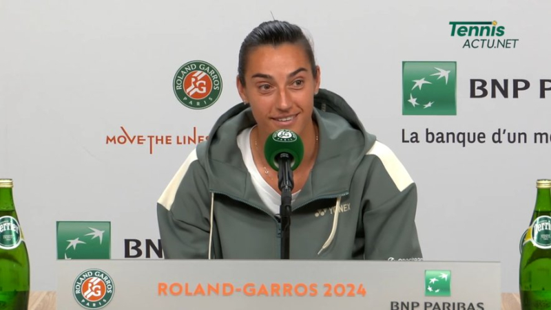VIDEO. “You’re new ? I’ve been playing like this for 15 years”: when Caroline Garcia answers a question about her risky game after her elimination