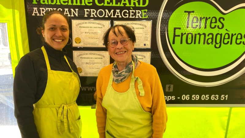 Four medals for the “artisan cheese maker” Fabienne Célard, present every Friday on the Millau market