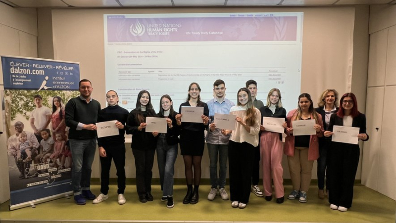This is a world first: 11 final year students from Alzon high school selected as young UN diplomats