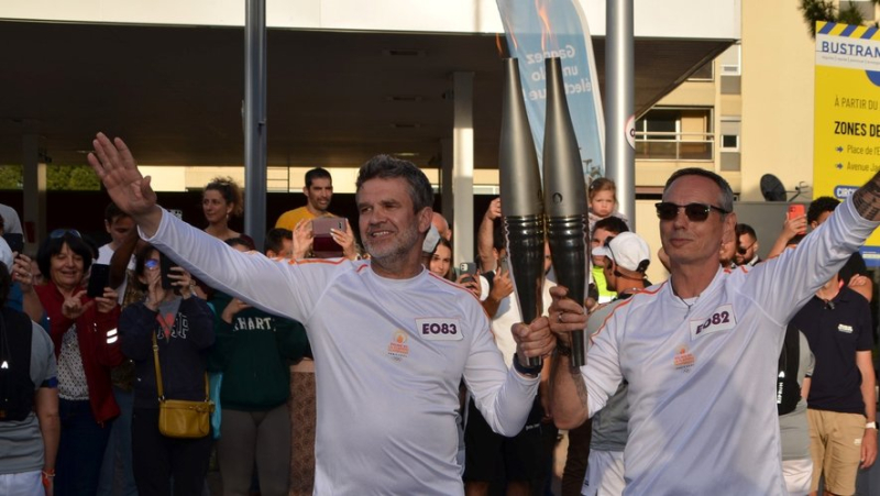 Agde: Chloé Montalieu and Georges Grimaud had the pleasure of carrying the Olympic flame