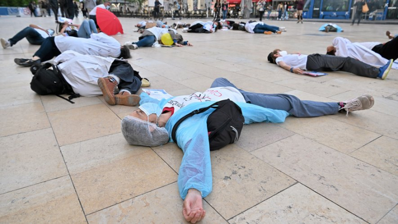"On nous tue en silence" : flash-mob et marche aux flambeaux à Montpellier pour les "Infirmiers libéraux en colère"