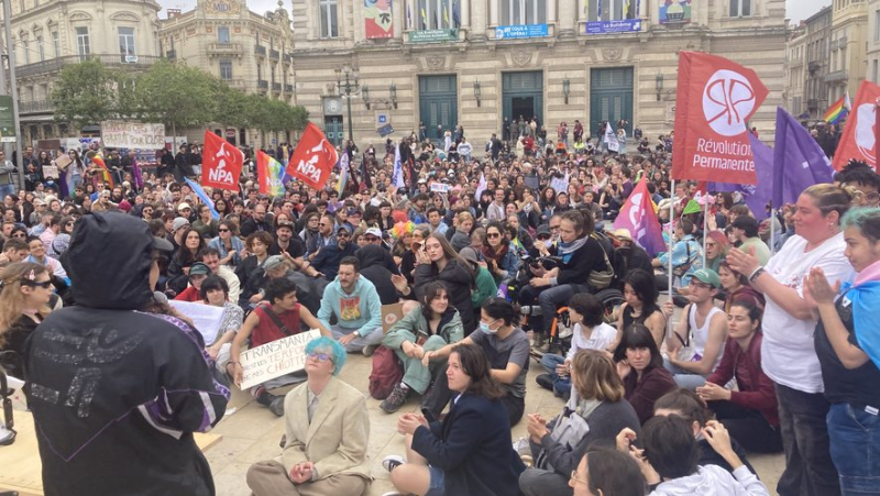500 personnes rassemblées à Montpellier "contre la transphobie"