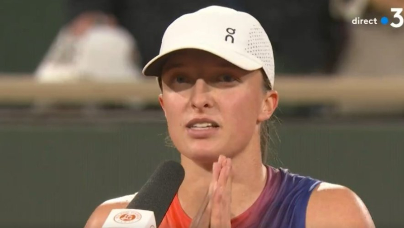 VIDEO. “You can shout between rallies, but not during rallies please”: when Swiatek asks the Roland-Garros audience to behave
