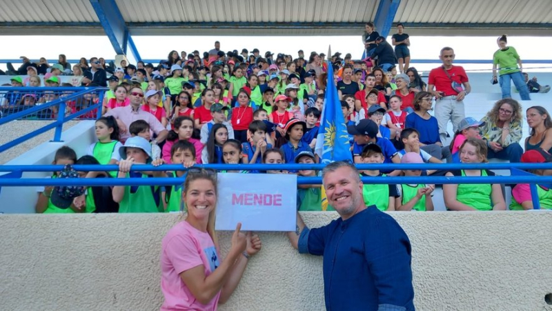 160 Mendoi schoolchildren in Montpellier to witness the passing of the Olympic flame