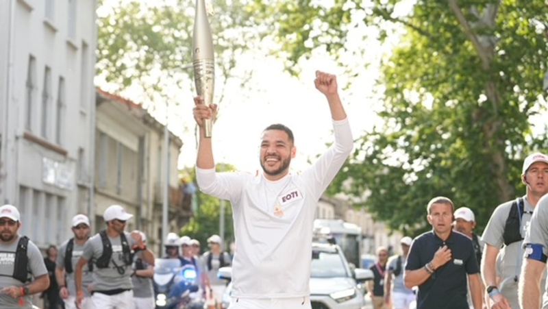Anthony Desjardins, the Parkinson&#39;s patient who carried the Olympic flame in Montpellier