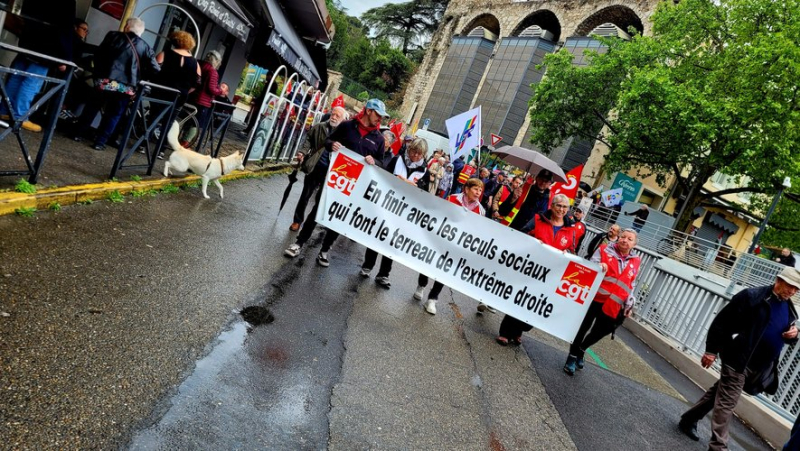 “The government talks about crisis and public debt to make us feel guilty”: nearly 300 people hit the streets of Alès