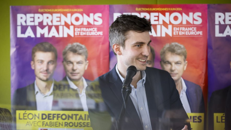 “The labor left is back,” says Léon Deffontaines, communist candidate in the European elections