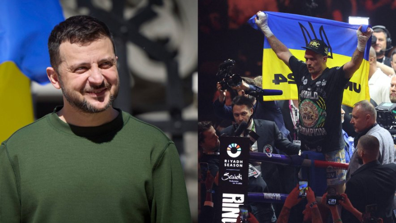 “The Ukrainians are hitting hard!” : Zelensky draws a parallel between the victory of boxer Usyk against Tyson Fury and that of his army