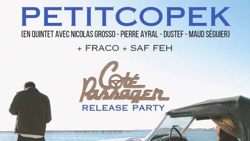 A launch party at the Guinguette de la Plagette for rapper Petitcopek’s new album