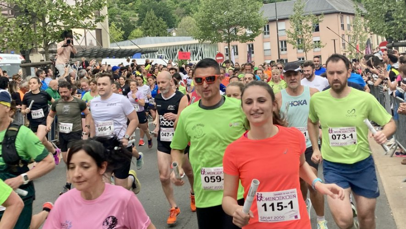 Nearly 750 runners took up the challenge of the first Mendekiden, relay marathon, in Mende