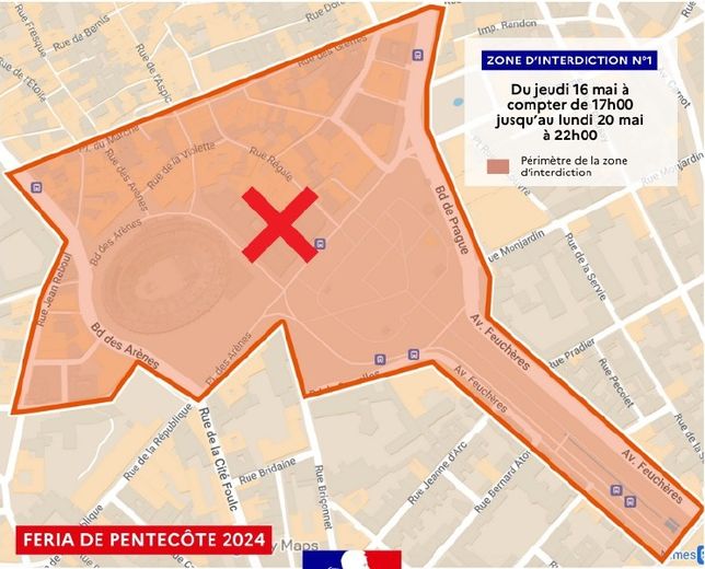 Feria de Pentecôte à Nîmes : des mesures de sécurité renforcées et une interdiction de manifester