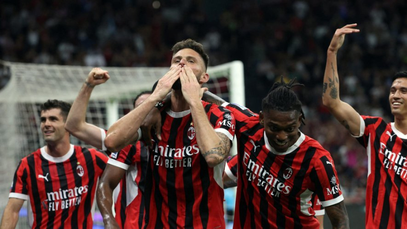 VIDEO. Olivier Giroud scores a superb goal for his last with AC Milan, before leaving with tears in his eyes