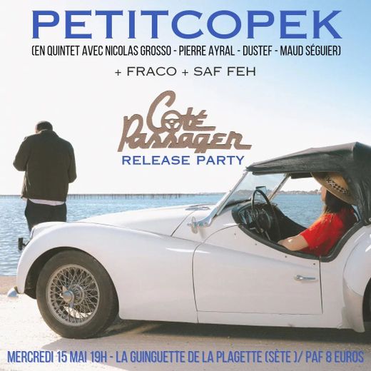 A launch party at the Guinguette de la Plagette for rapper Petitcopek’s new album