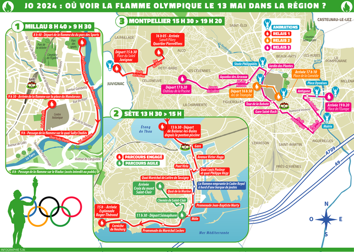 JO Paris 2024 : elle arrive en France ce mercredi, où et quand voir la flamme olympique près de chez vous dans les prochains jours ?