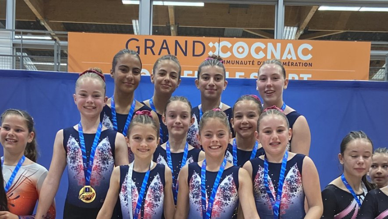 Bagnols-sur-Cèze : la Rose bleue championne de France en TeamGym