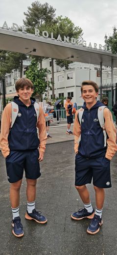 Tennis: Juvignacois Antoine and Tom Duval experience being ball boys at Roland-Garros
