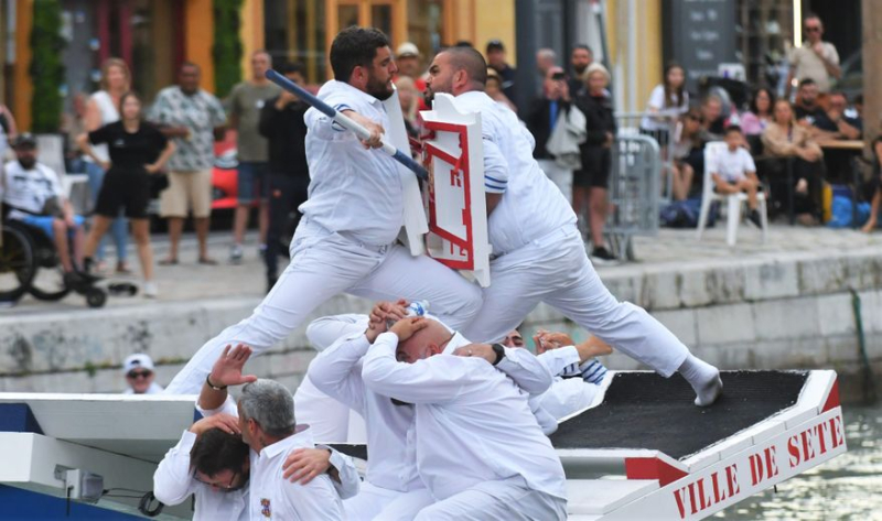 Jousts: Sylvio Cuciniello opens the festivities in the Royal Frame of Sète