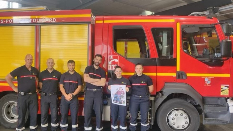 The Bagnols firefighters do not forget Flo, their comrade who became quadriplegic after an accident