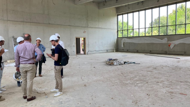 The construction site of the Maison de l’entreprise, with its eco-responsible buildings, is making rapid progress in Nîmes
