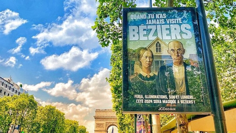 The promotional poster campaign for Béziers in Paris is causing a stir!