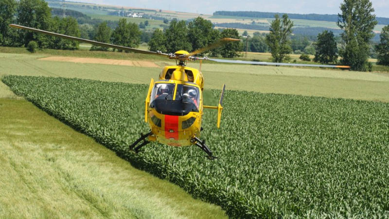 A farmer airlifted after a tractor accident in South Aveyron