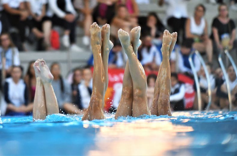 Artistic swimming: in Sète, the Laurent-Vidal basin touched by the grace of young French undines