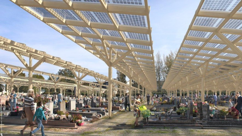 The municipal cemetery will soon be able to produce solar energy