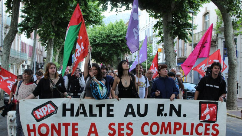 Près de 600 personnes ont défilé dans la rue à Millau contre l’extrême droite