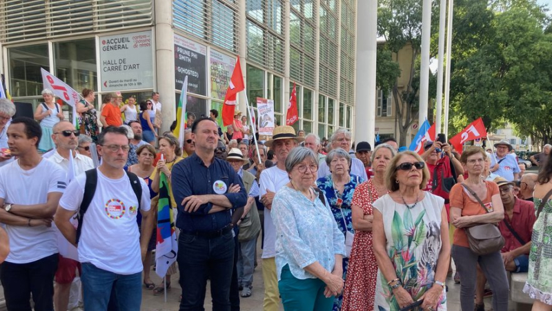 Trois cents manifestants à Nîmes manifestent contre l’extrême droite