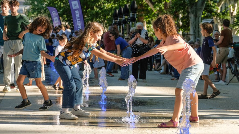 IN IMAGES, IN PICTURES. “A refreshed space”, the new fountains of the Esplanade inaugurated for the music festival in Montpellier