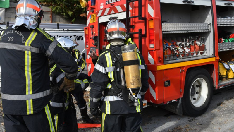 Maruéjols-lès-Gardon: fatal collision and fire after a road accident