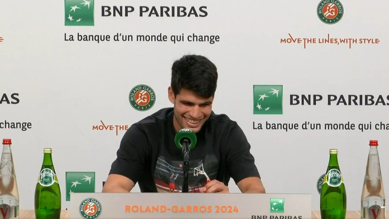 VIDEO. “The Eiffel Tower on the left ankle with today’s date”: Carlos Alcaraz will get a tattoo after his first victory at Roland-Garros