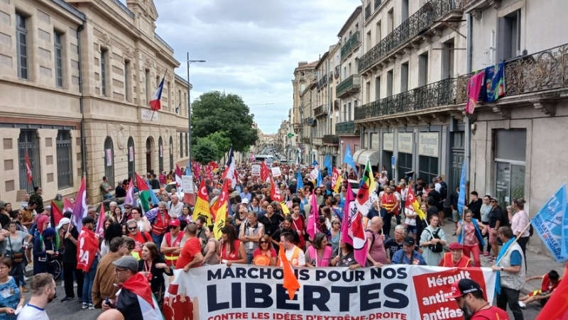 Près de 1 500 personnes unies contre le Rassemblement National à Béziers