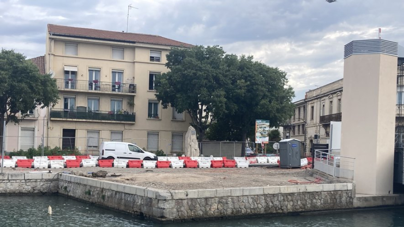 Sur le quai Voltaire à Frontignan, les aménagements se poursuivent