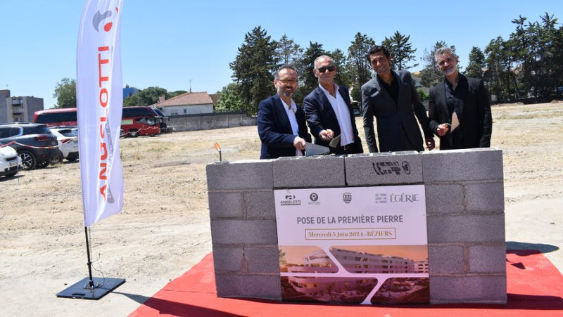 La construction du nouveau siège d'Angelotti , à Béziers, débute par la résidence Égérie