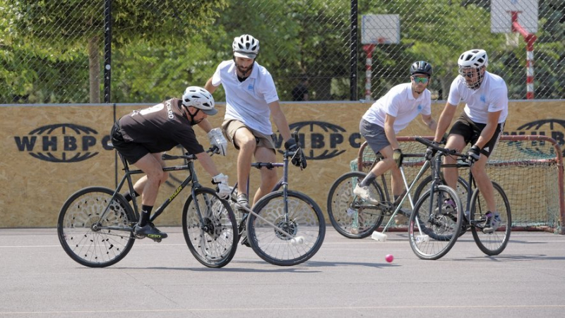 The French Bike Polo Championship is crazy at Parc Montcalm in Montpellier