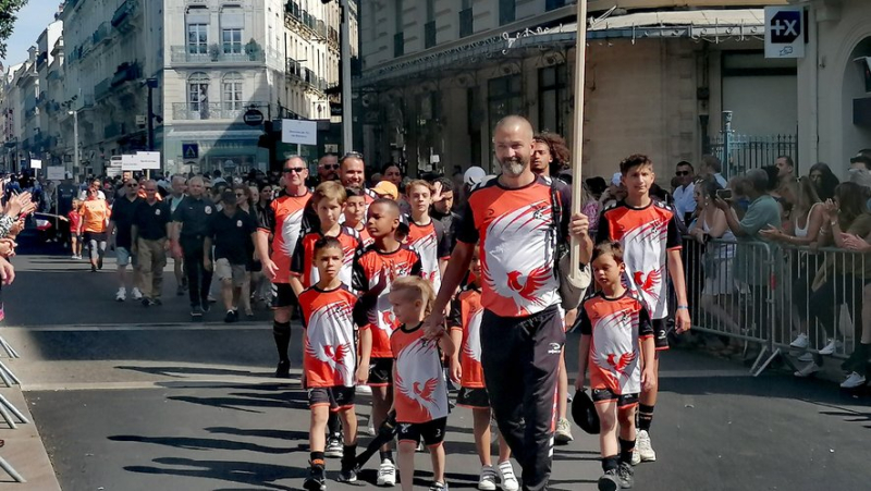 Sports associations, obliged by the Paris 2024 Olympic Games, opened the July 14 parade in Béziers