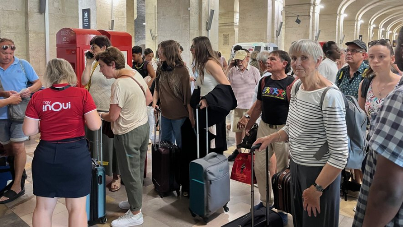 South-East TGV traffic interrupted: at Nîmes station, holidaymakers try to keep smiling