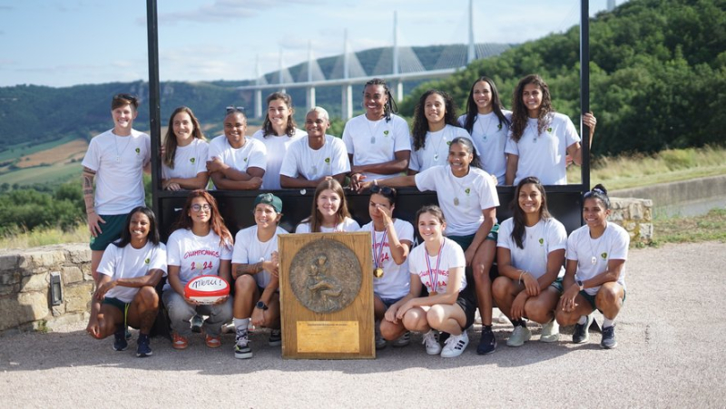 Image of the day: Brazilian rugby sevens passing through the Millau viaduct area