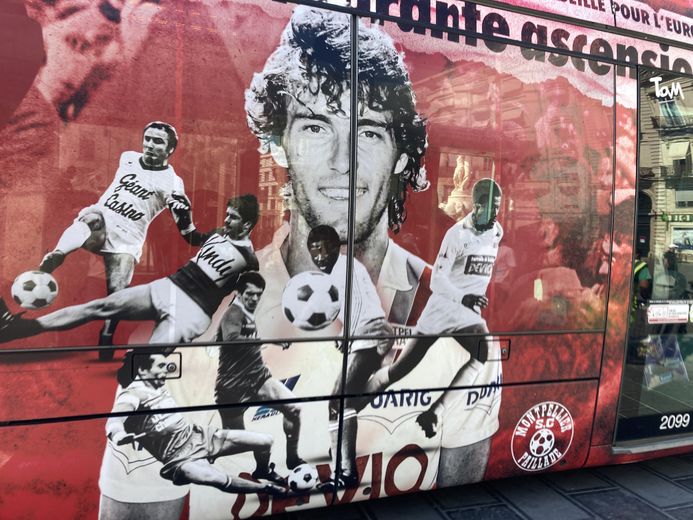 In photos: they have marked the history of Montpellier-Hérault and adorn the special anniversary tram for the club&#39;s 50th anniversary