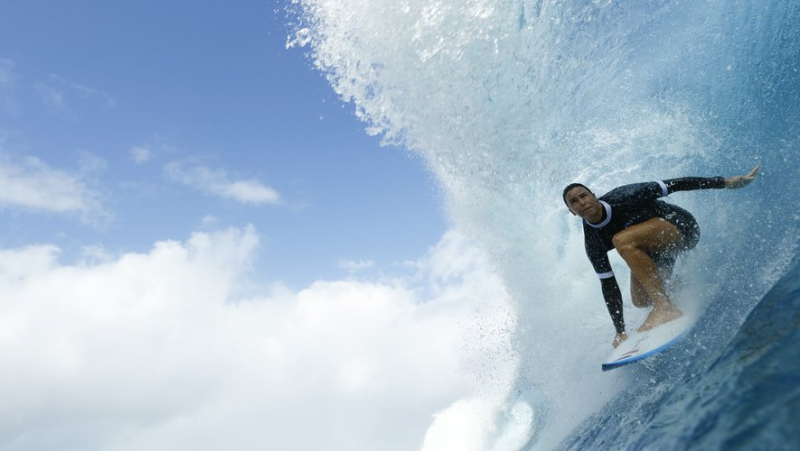 Paris 2024 Olympics: French surfer falls and injures her head on her first wave, she will have to go through the repechage