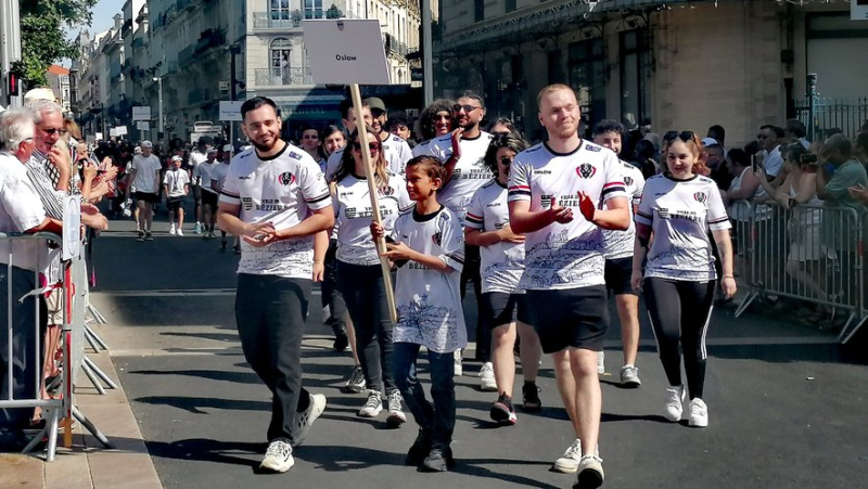 Sports associations, obliged by the Paris 2024 Olympic Games, opened the July 14 parade in Béziers