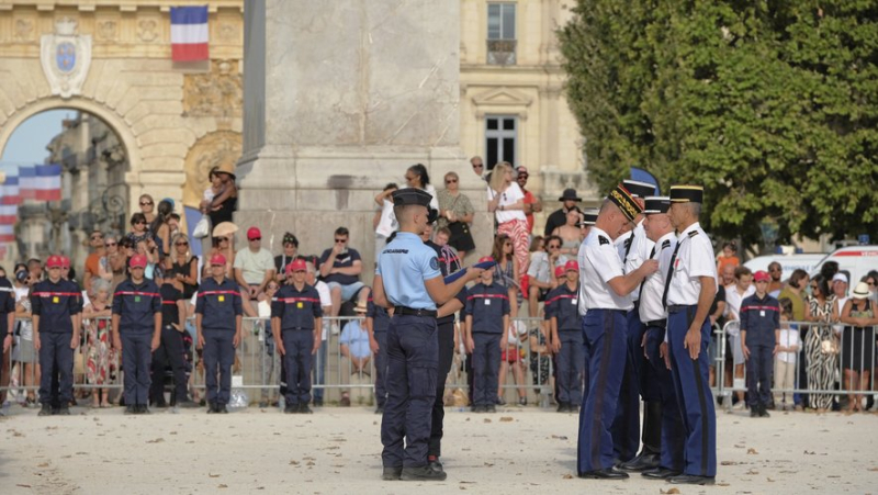 IN IMAGES, IN PICTURES. Relive the traditional taking of arms at Peyrou which opened the July 14 festivities in Montpellier