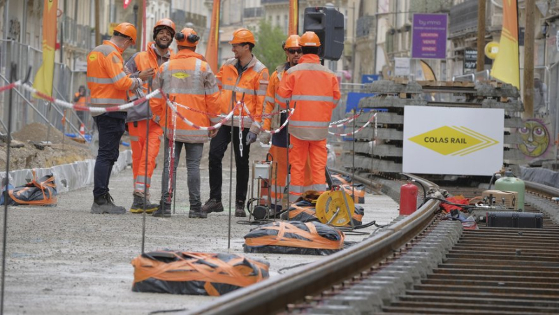 Tram Line 5 construction site: in Montpellier, the direction of traffic changes to the west of the city