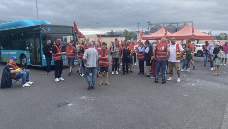 Striking employees of Vectalia Béziers Méditerranée disrupt bus exits