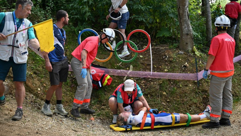 Loana Lecomte&#39;s fall at the 2024 Paris Olympics: "Six stitches under the chin, I will have a good memory of the Games", reassures the Frenchwoman