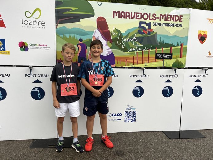 Nearly two hundred young runners participated at their level in the Marvejols-Mende half-marathon